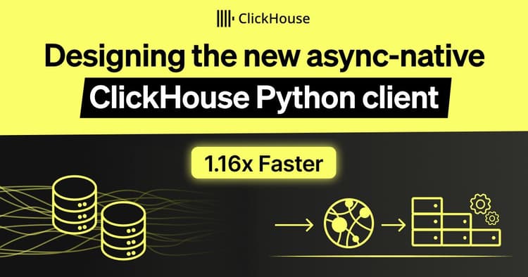 clickhouse async native client blog banner