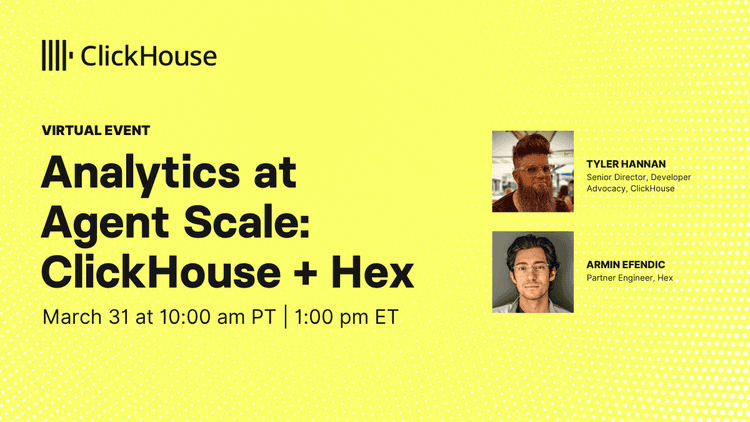 Analytics at Agent Scale: ClickHouse + Hex