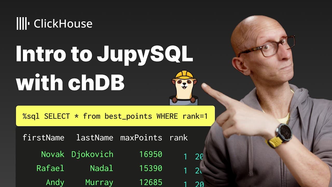 An intro to JupySQL with chDB