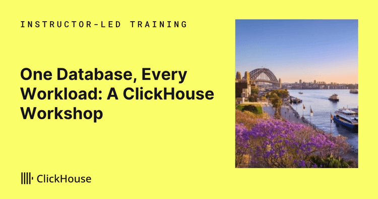 clickhouse workshop sydney open house