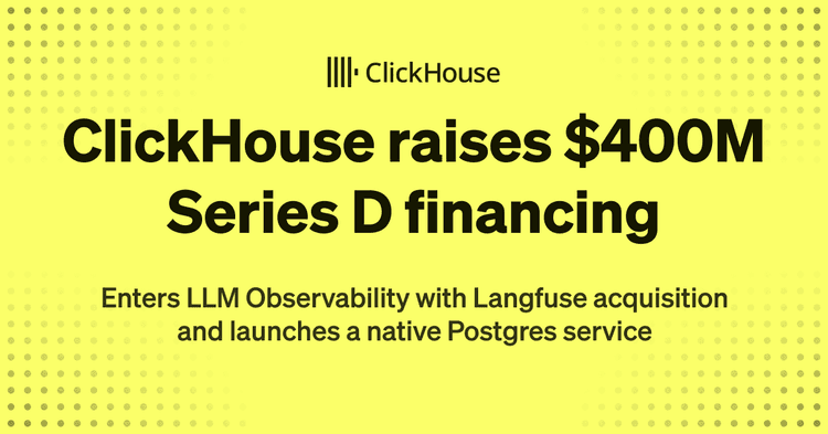 clickhouse raises 400m