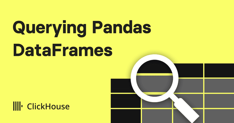 querying pandas dataframes with click