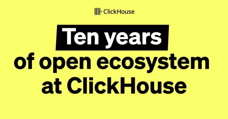 the open ecosystem around clickhouse