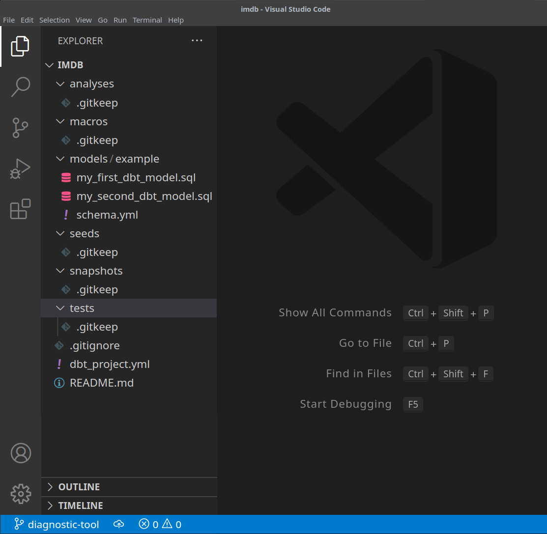 새 dbt 프로젝트