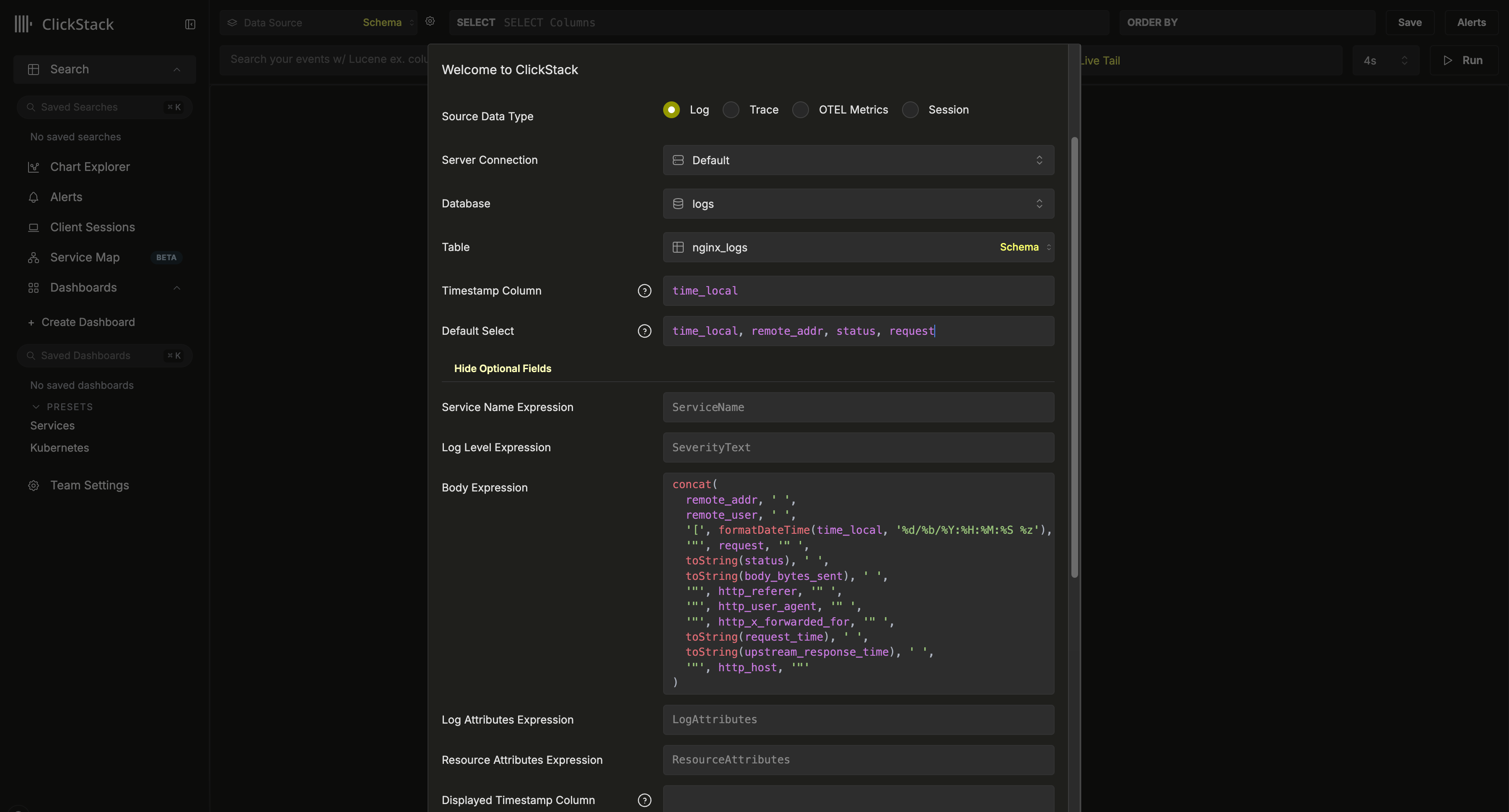 创建数据源 - vector